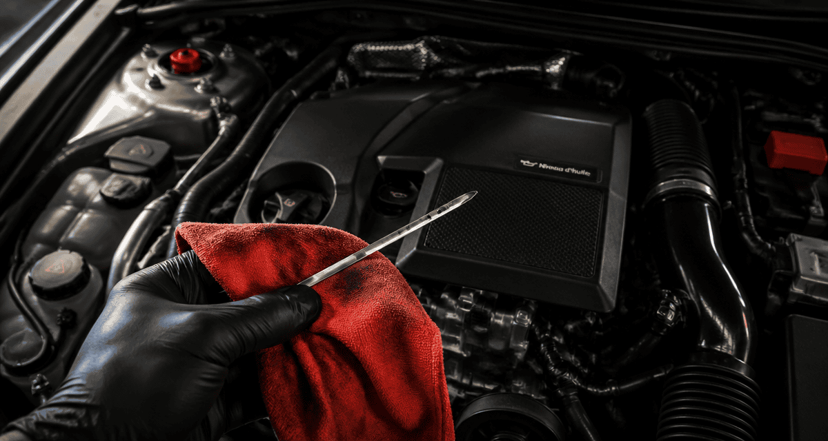 verifier le niveau d'huile moteur chaud ou froid jauge
