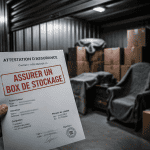 assurer un box de stockage attestation et cartons