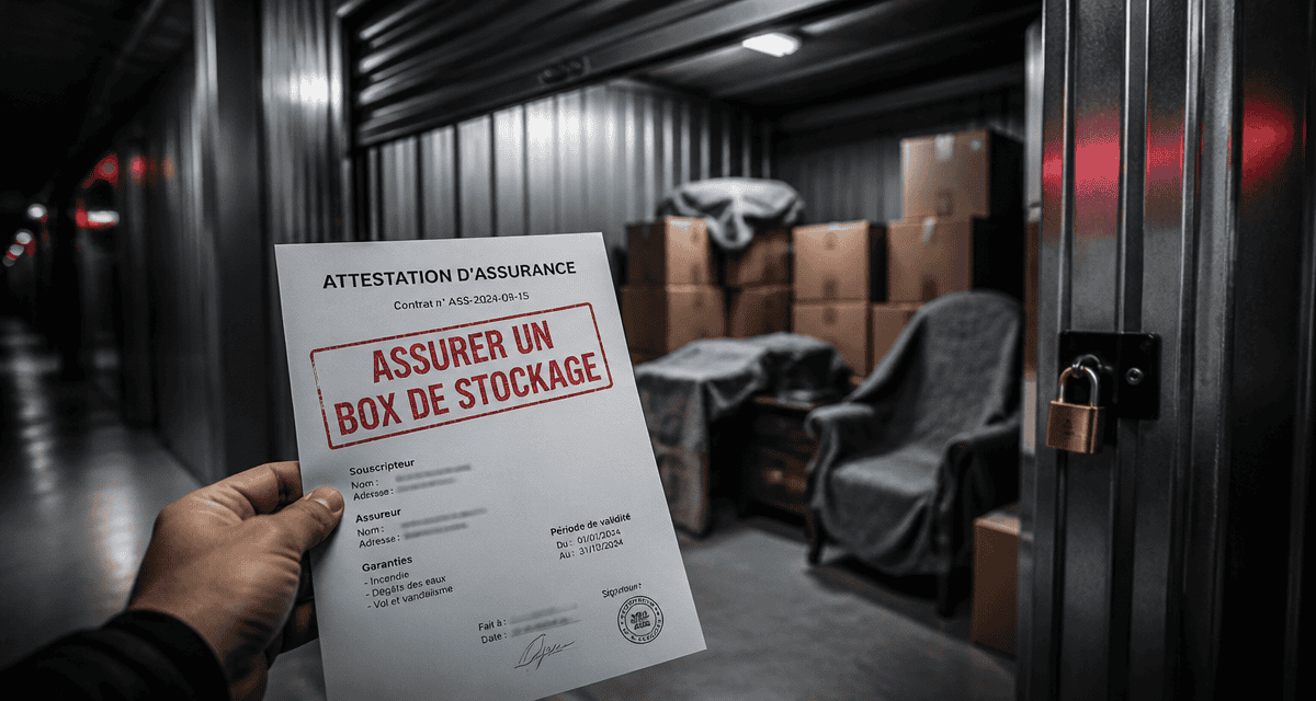 assurer un box de stockage attestation et cartons