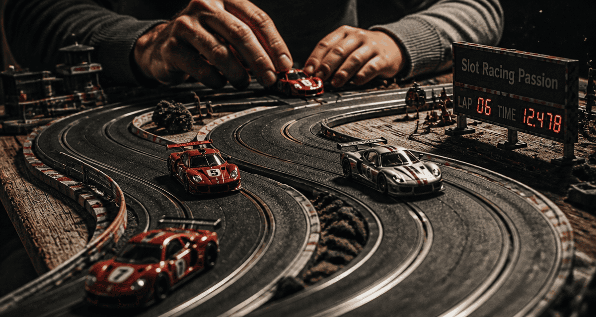 Circuit voiture electrique miniature sur table