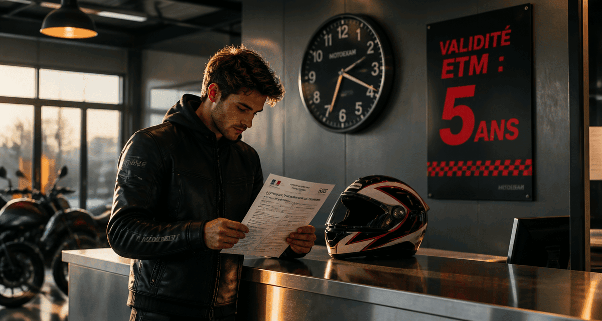code moto valable combien de temps centre examen