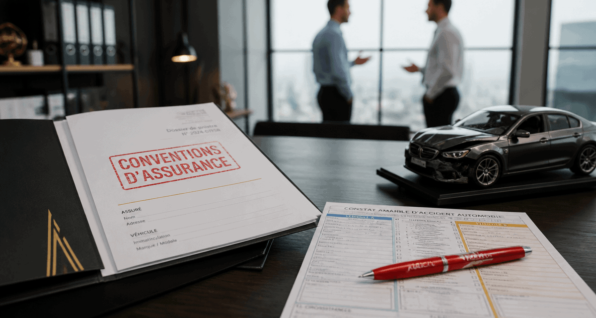 Conventions assurances dossier constat voiture