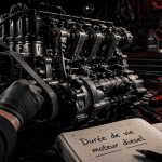 Durée de vie moteur diesel, moteur ouvert sur établi