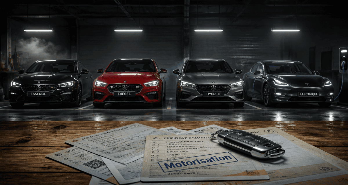 motorisation voiture quatre types garage moderne