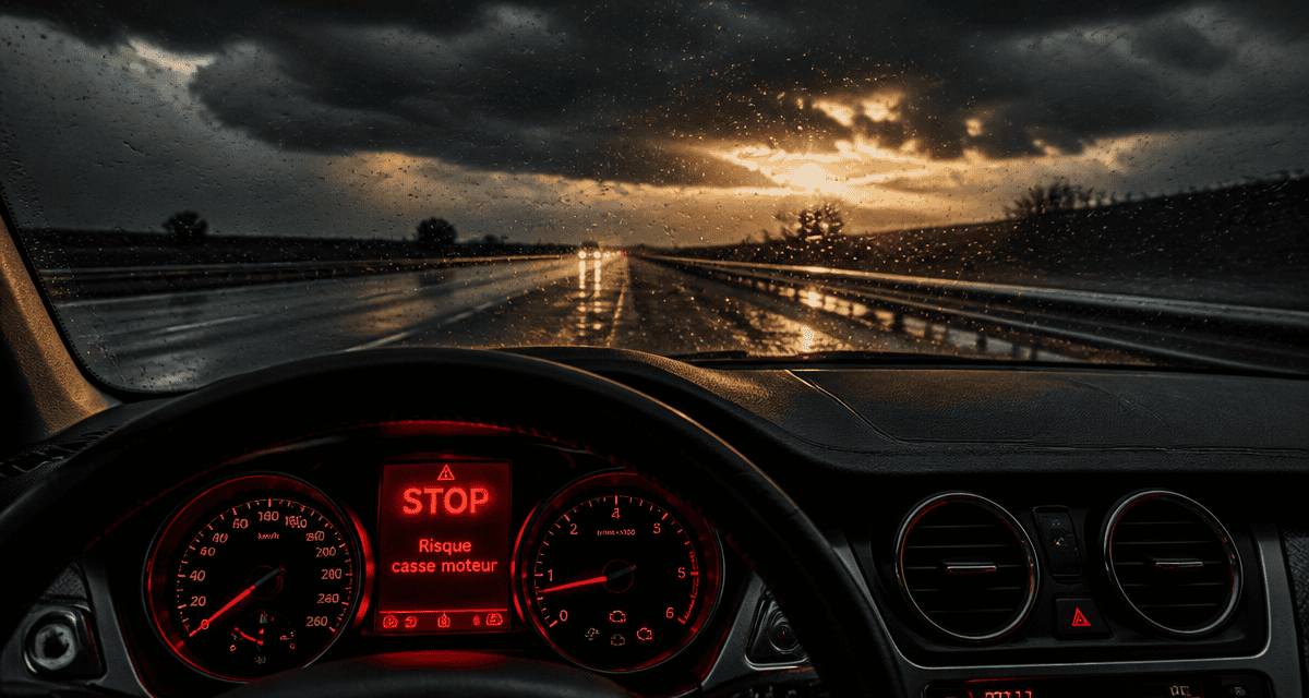 risque casse moteur voyant stop voiture