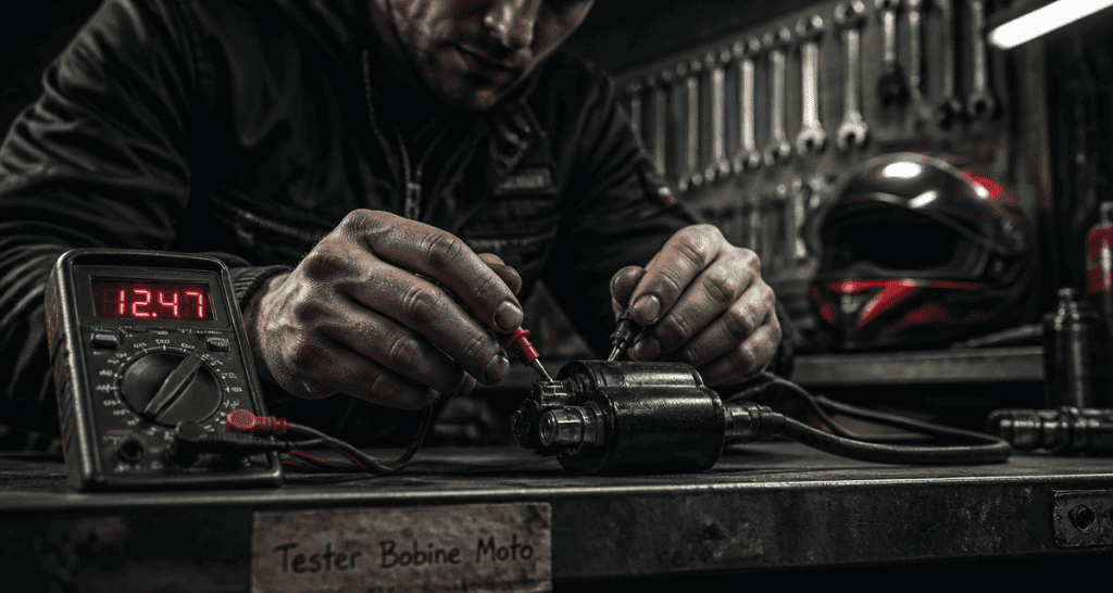 tester bobine allumage moto multimètre garage
