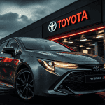 toyota assurance avis hybride devant garage