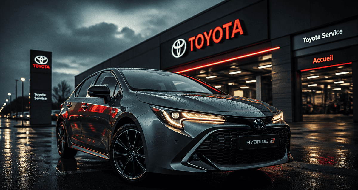 toyota assurance avis hybride devant garage