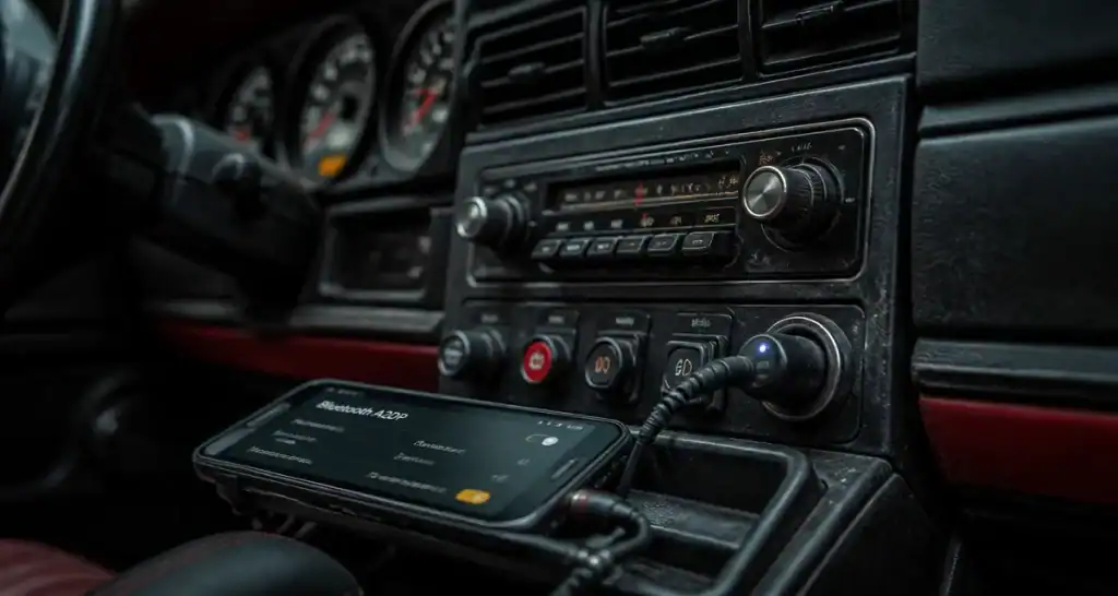 Transmetteur Bluetooth dans voiture pour autoradio via jack AUX