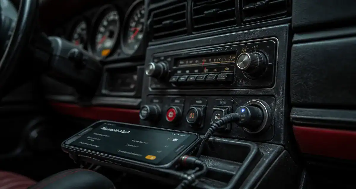 Transmetteur Bluetooth dans voiture pour autoradio via jack AUX