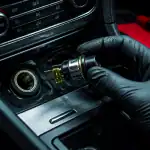 changer allume cigare voiture main gantée