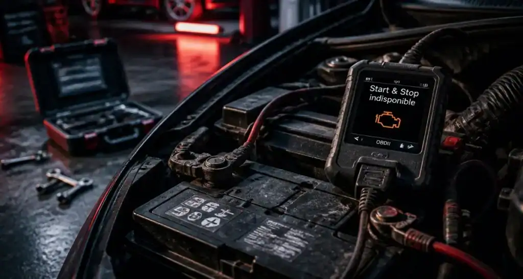 Défaut start and stop : voyant moteur, batterie et diagnostic OBD2