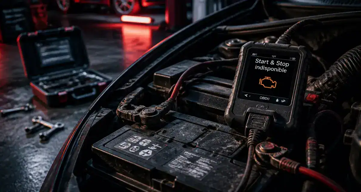 Défaut start and stop : voyant moteur, batterie et diagnostic OBD2