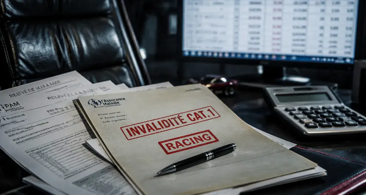 Invalidité catégorie 1 inconvenient : dossier CPAM et relevés de salaire au bureau