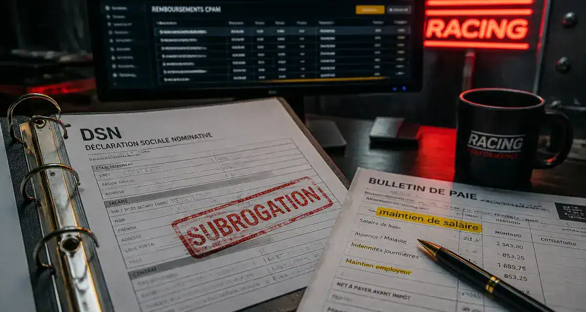 Subrogation avantage et inconvénient : maintien de salaire et DSN