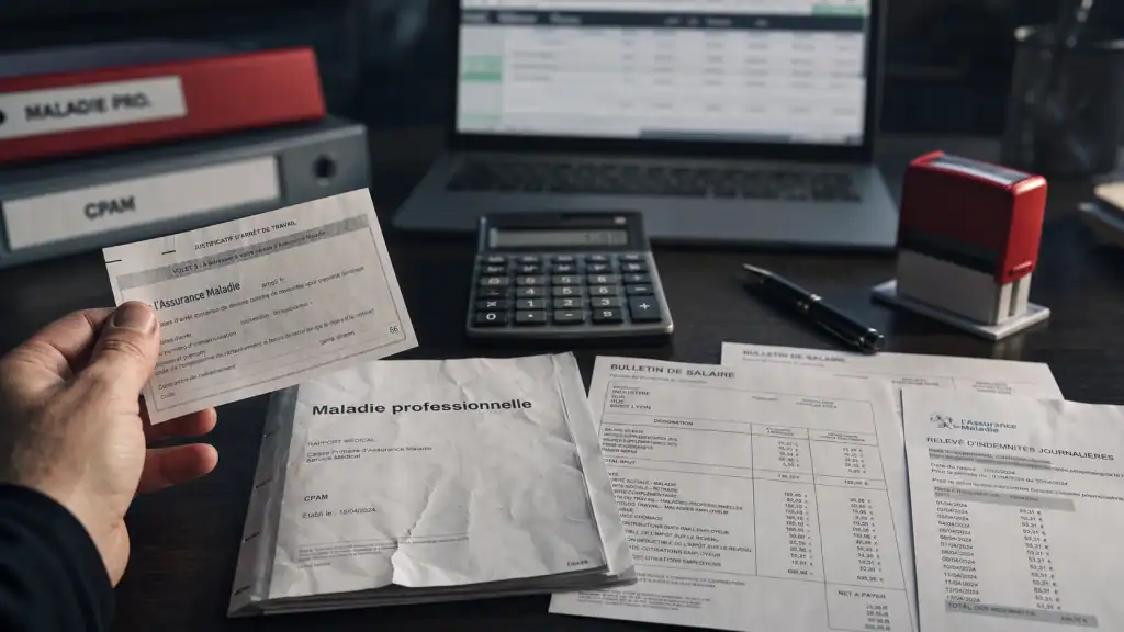 Trop perçu prévoyance maladie professionnelle : justificatif et remboursement CPAM