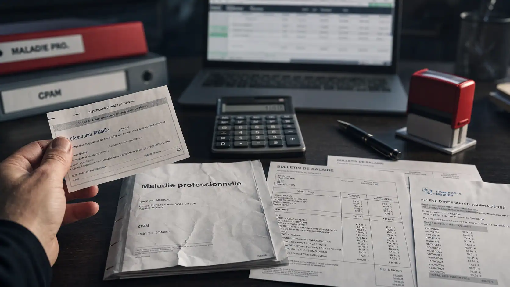 Trop perçu prévoyance maladie professionnelle : justificatif et remboursement CPAM