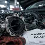 Vanne EGR bloquée ouverte symptôme : vanne EGR démontée encrassée de suie