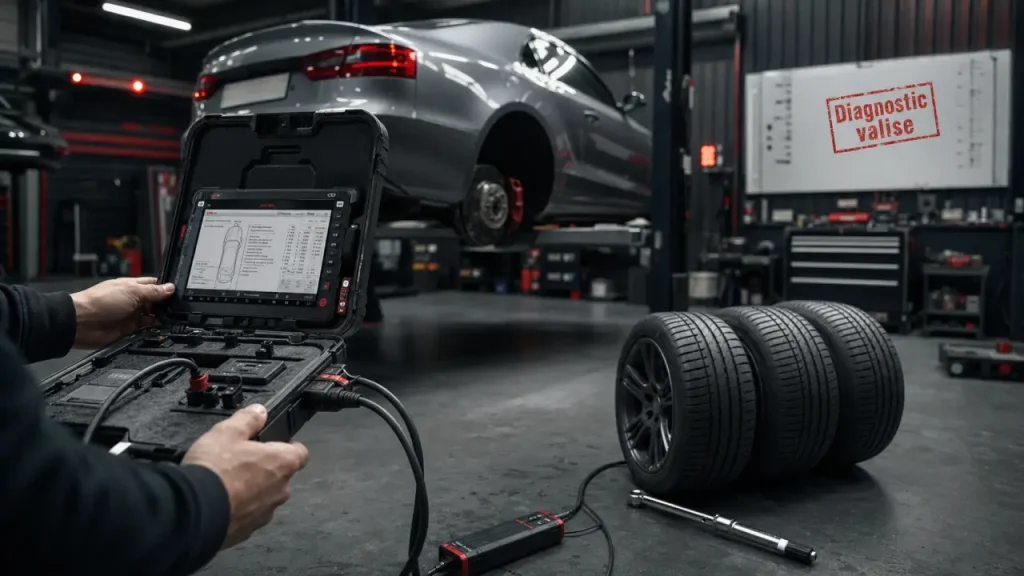 Best drives : valise de diagnostic auto en atelier, pneus et pont