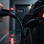 Prise renforcée pour comment brancher une voiture electrique, câble type 2 verrouillé