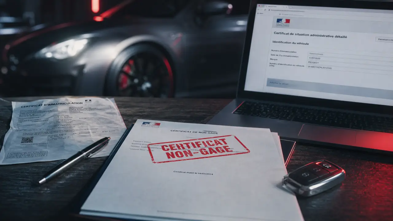 Comment savoir si ma voiture est gagée : certificat de situation administrative