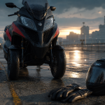 Meilleur scooter 3 roues : Piaggio MP3, Kymco CV3, Peugeot Metropolis, vue avant.