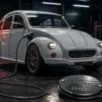 Nouvelle 2CV Citroën électrique néo-rétro, atelier de design