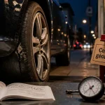 Taper un trottoir avec la roue avant : hernie pneu, jante et contrôles