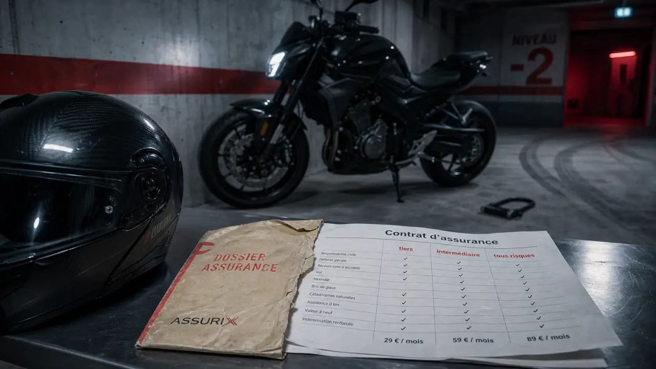Assurance moto 750 cm3 : tiers, intermédiaire, tous risques