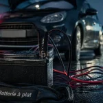 batterie voiture a plat : pinces de câbles et booster