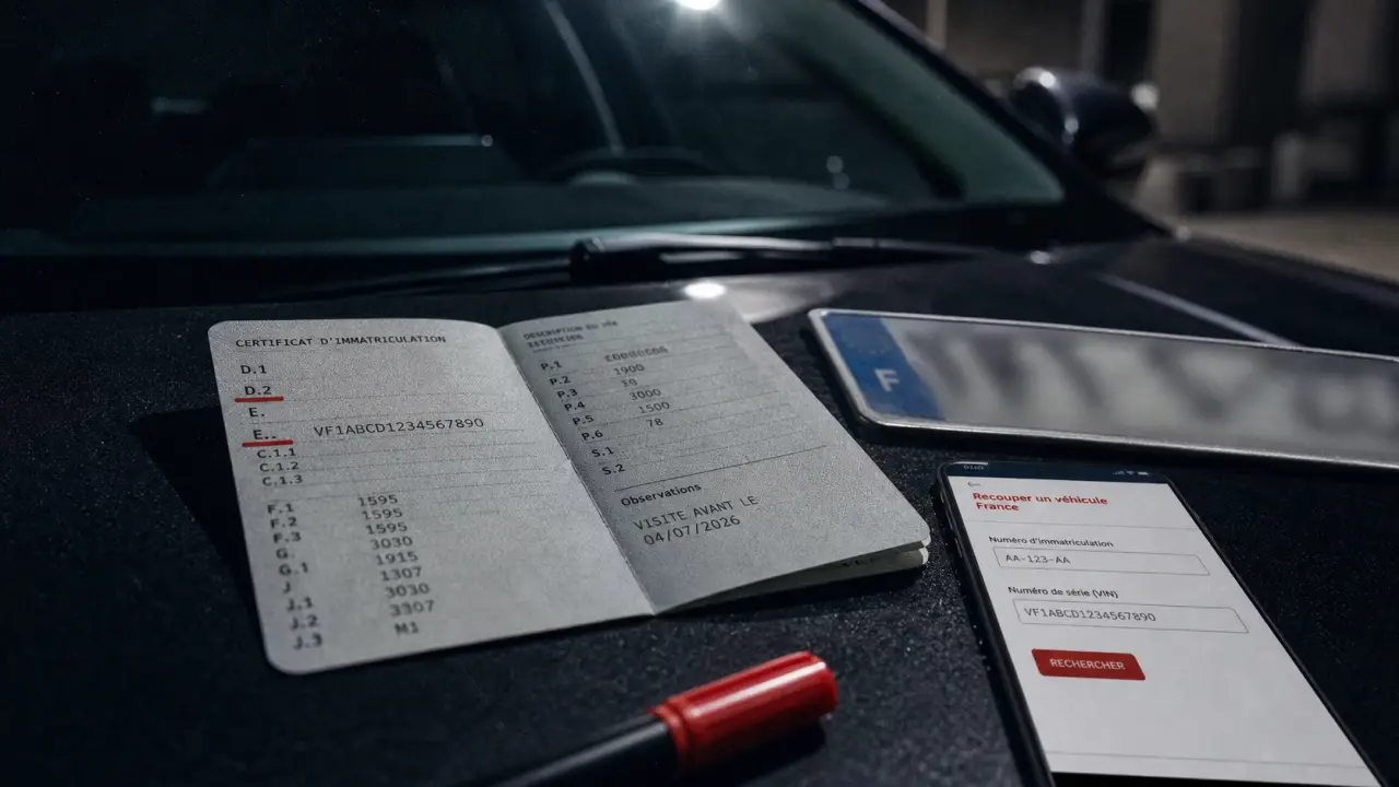 Carte grise pour comment savoir la finition de sa voiture : VIN, zone D.2 et E.
