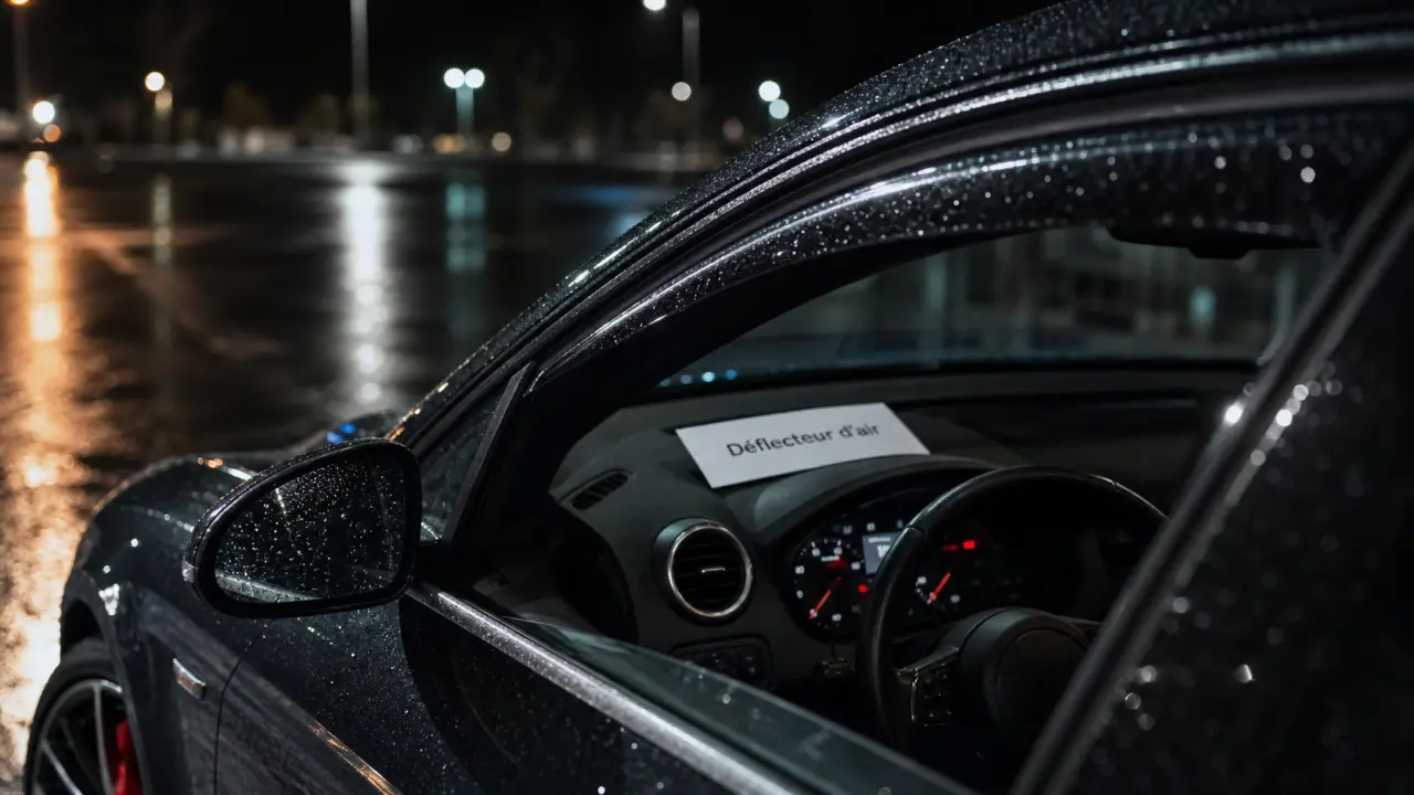 Déflecteur pour voiture : vitre entrouverte, sans pluie et sans bruit