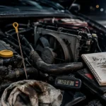 Moteur en panne : compartiment moteur et jauge d’huile, voyant moteur