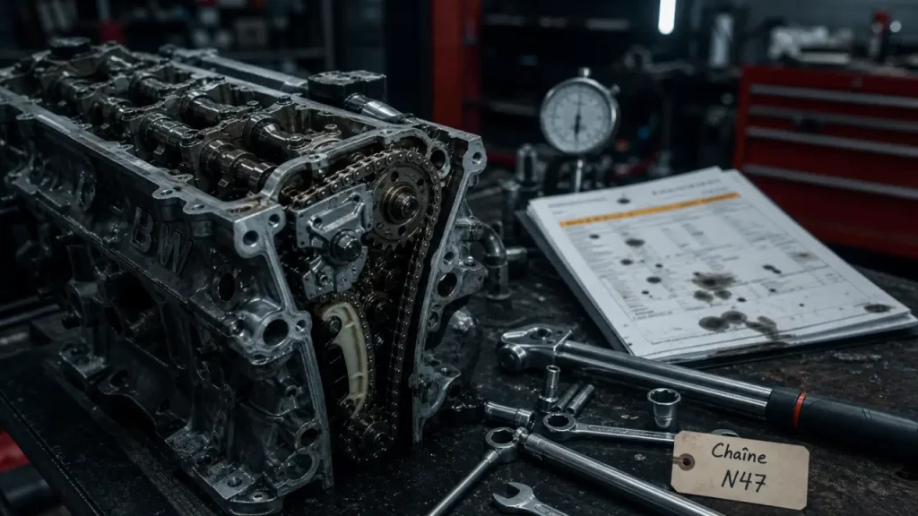 Remplacement chaîne de distribution BMW N47 prix