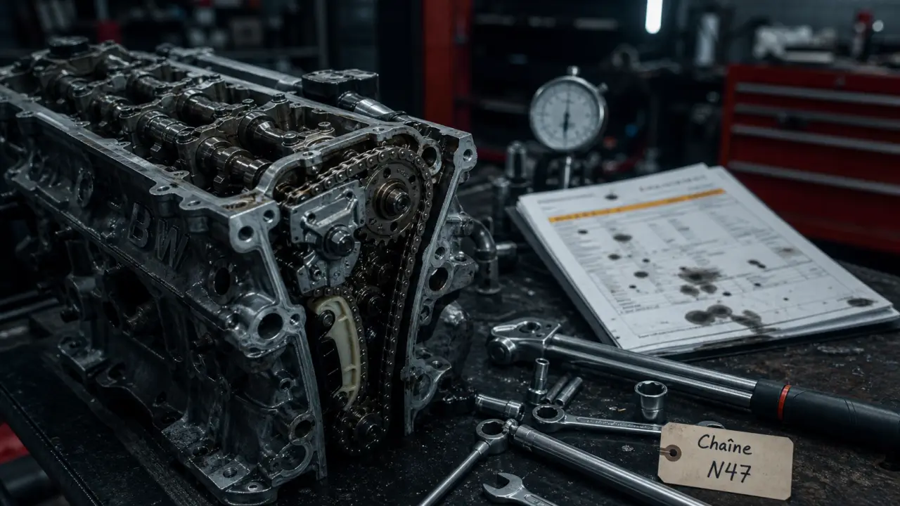Remplacement chaîne de distribution BMW N47 prix