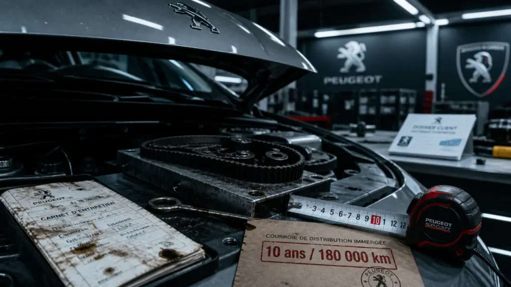 Peugeot garantie 10 ans : PureTech et 180 000 km, courroie de distribution