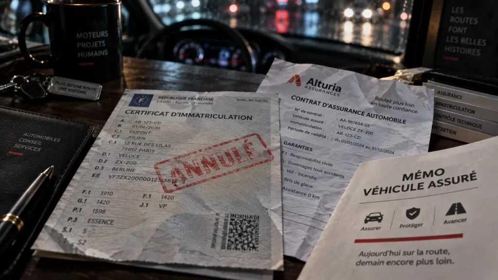 Carte grise et assurance : demande d’immatriculation et mémo véhicule assuré