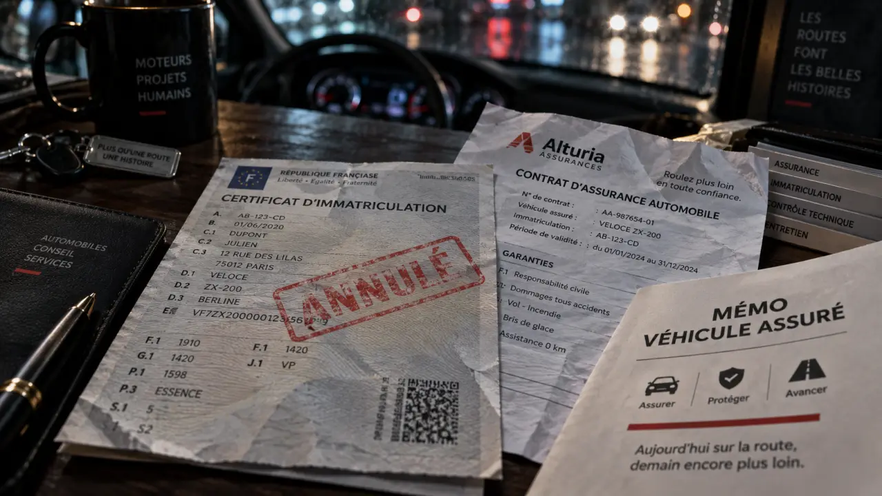 Carte grise et assurance : demande d’immatriculation et mémo véhicule assuré
